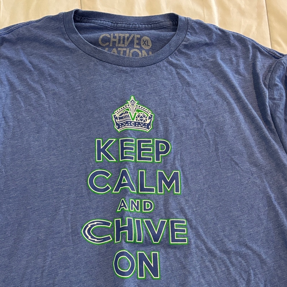 Chive Nation Blue Graphic Tee